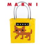 マルニフラワーカフェ バッグ ピクニックバッグ アニマル ブラウンキャット アニマルバスケット かごバッグ ストローバッグ Marni Market