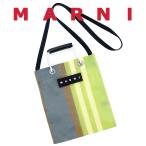 マルニ ストライプミニショルダーバッグ MARNI SHMH0106A0 TN296 STY40 GREY + YELLOW グレー サコッシュ