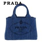 プラダ バッグ PRADA トートバッグ カナパ ショルダーバッグ 1BG439 AJ6 F0008 DENIM BLUE デニムブルー  鞄 カバン コットン ハンドバッグ