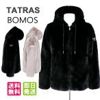 タトラス ボアブルゾン TATRAS BOMOS ボモス MTAT24A4858-L フード ファー 01 BLACK ブラック 08 L.GRAY ライトグレー アウター メンズ エコファー おしゃれ