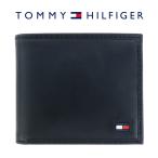 トミーヒルフィガー 財布 二つ折り TOMMY HILFIGER HIGHLAND ハイランド 31TL25X014 001 BLACK ブラック 小銭入れ付き 札入れ レザー 本革 ミニ財布 ウォレット