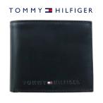 ショッピングTOMMY トミーヒルフィガー 財布 二つ折り TOMMY HILFIGER ブラック 31TL25X005 001 BLACK 小銭入れ付き 札入れ カードケース レザー 本革 ミニ財布 キャッシュレス