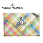 ショッピングWestwood ヴィヴィアンウエスウッド Vivienne Westwood 財布 三つ折り ミニ財布 小銭入れ付き エンベロープ 折財布 オーブ ヘザープレイド チェック柄 5115002EW