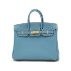 エルメス バーキン25 トゴ ニューブルージーン ゴールド金具 W刻印