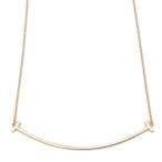 ショッピングティファニー ティファニー Tスマイル ネックレス ラージ K18YG