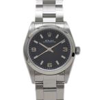 ロレックス オイスターパーペチュアル 黒文字盤 SS 77080 オートマ ボーイズ