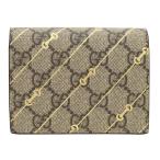 グッチ 財布 GUCCI カードケースウォレット レディース メンズ GGスプリームキャンバス×ホースビットプリント 774332