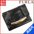 [閉店セール]フルラ 財布 FURLA 二つ折り財布 ロゴプレート 中古 X6125