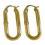 ショッピングヴェネタ ボッテガヴェネタ　レディース　チェーン　フープピアス　シルバー　925　オーバル