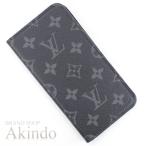  Louis Vuitton iPhone кейс iPhoneXR folio монограмма * Eclipse блокнот type iPhone кейс мужской M67485 превосходный товар [T3054]