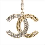 シャネル CHANEL ネックレス ゴールド＆トランスペアレント ココマーク ラインストーン マトラッセ メタル＆ストラス COCO Neckless A96402 Y02003 Z2800