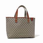 グッチ GUCCI トートバッグ GGスプリーム GG柄 シェリーライン レザー PUコーティングキャンバス ベージュ ブラウン 211134