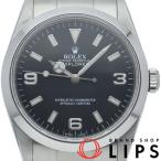 ロレックス エクスプローラー1 ルーレット 114270(M) 箱 保証書 SS メンズ時計 ブラック 仕上げ済 2008年 美品