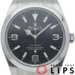 ロレックス エクスプローラー1 前期型 214270(G) 箱 保証書 SS メンズ時計 ブラック 仕上げ済 2010年 美品 中