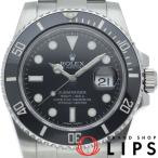 ロレックス サブマリーナデイト ウォッチ 116610LN(G) 箱 保証書 SS メンズ時計 ブラック 仕上げ済  美品 中古