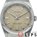 ロレックス オイスターパーペチュアル36 ウォッチ ベージュ 126000 箱 保証書 SS メンズ時計 ベージュ   美品 新品