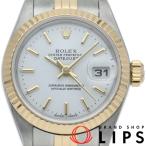 ロレックス デイトジャスト レディース時計 79173(F)  K18YG/SS レディース時計 ホワイト OH・仕上げ済 200