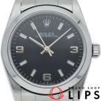 ロレックス オイスターパーペチュアル ボーイズ時計 77080(A)  SS メンズ時計 ブラック 仕上げ済 1999年 美品 中