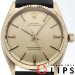 ショッピングロレックス ロレックス オイスターパーペチュアル メンズ時計 トリチウム アンティーク 1005/8(1) 純正尾錠 K18YG/革 メンズ時