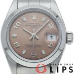 ロレックス オイスターパーペチュアルデイト レディース時計 79160(P) 箱 保証書 SS レディース時計 ピンク 仕上げ済