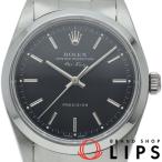 ロレックス エアキング 14000M(K)  SS メンズ時計 ブラック 仕上げ済 2001年 美品 中古