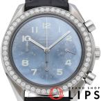 オメガ スピードマスター クロノグラフ 37mm ダイヤベゼル シェル 3815.73.31 箱 保証書 SS/革 ユニセックス時