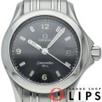 オメガ シーマスター120M クォーツ 26mm 2581.53  SS レディース時計 ブラック 仕上げ済  美品 中古