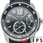 カルティエ カリブル ドゥ カルティエ ダイバー ウォッチ W7100056 保証書 SS/ラバー メンズ時計 ブラック 仕上げ済