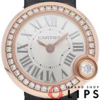 カルティエ バロンブラン ドゥ カルティエ ウォッチ 26mm ダイヤベゼル WJBL0004  K18PG/革 レディース時計