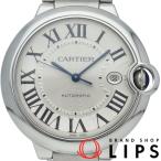 カルティエ バロンブルーLM ウォッチ 42mm オートマチック W69012Z4 箱 保証書 SS メンズ時計 シルバー 仕上げ
