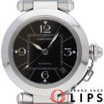 カルティエ パシャC ウォッチ W31076M7  SS メンズ時計 ブラック 仕上げ済  美品 中古