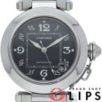 カルティエ パシャC ウォッチ W31043M7 箱 保証書 SS ユニセックス時計 ブラック 仕上げ済  美品 中古