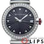 ブルガリ ルチェア ウォッチ 33mm ダイヤベゼル 11Pダイヤ アベンチュリン LU33S/103620 箱 保証書 SS/革