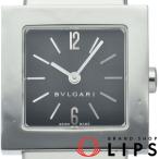 ブルガリ クアドラード ウォッチ 22mm SQ22SS  SS レディース時計 ブラック 仕上げ済  美品 中古