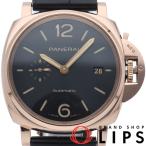 パネライ ルミノール ドゥエ 42mm PAM01041 箱 保証書 K18PG/革 メンズ時計 ブラック 仕上げ済  美品 中古