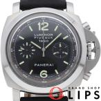パネライ ルミノール1950 フライバック クロノグラフ PAM00212 箱 保証書 バンド SS/革 メンズ時計 ブラック 仕