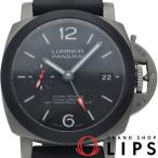 パネライ ルミノール ルナロッサ GMT 42mm 世界限定250本 PAM01096 箱 保証書 チタン/革 メンズ時計 ブラッ