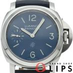 パネライ ルミノール ブルーマーレ 44mm PAM01085 箱 保証書 SS/革 メンズ時計 ブルー 仕上げ済  美品 中古