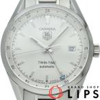 タグ・ホイヤー カレラ ツインタイム GMT オートマチック WV2116.BA0787  SS メンズ時計 ホワイト 仕上げ済