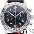 ブレゲ トランスアトランティック タイプXX ウォッチ 3820ST/H2/SW9 箱 保証書 SS/革 メンズ時計 ブラック 仕