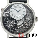 ブレゲ トラディションGMT 7067 ウォッチ 40mm 7067BB/G1/9W6 箱 保証書 K18WG/革 メンズ時計 透