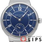 ルイ・ヴィトン タンブール オトマティック スティール ブルー 40mm W1ST20 箱 保証書 SS メンズ時計 ブルー 仕上