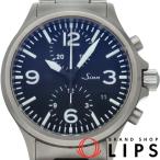 ジン 756 クロノグラフ 40mm 756 箱 保証書 SS メンズ時計 ブラック   美品 中古