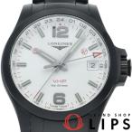 ロンジン コンクエスト V.H.P. GMT ウォッチ L3.718.2.76.6 箱 SS メンズ時計 ホワイト   美品 中古