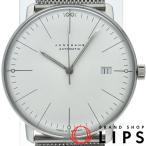 ユンハンス マックスビル オートマチック ウォッチ 38mm 027/4002.46 箱 保証書 SS メンズ時計 ホワイト
