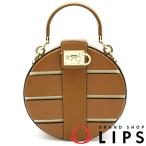 フェラガモ ガンチーニ スタジオ ショルダーバッグ FZ-21 1112 レザー レディース ショルダーバッグ ブラウン  美品