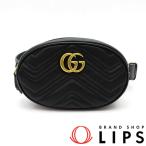  Gucci GGma-monto поясная сумка сумка "body" кожа женский сумка-пояс черный прекрасный товар б/у 