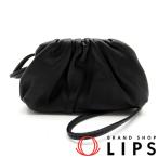 ショッピングヴェネタ ボッテガ・ヴェネタ ザ ポーチ コインパース 577816 レザー レディース ショルダーバッグ ブラック  美品 中古