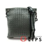 ショッピングボッテガ ボッテガ・ヴェネタ ショルダーバッグ 172736 イントレチャート メンズ ショルダーバッグ グレー  美品 中古