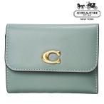 セール コーチ COACH  財布 レディース アウトレット 三つ折り財布 コーチ財布 3つ折り ミニ財布 コンパクト財布 本革 緑 新作 ブランド コインコーチ財布 新品